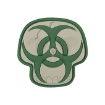 Picture of Biohazard Skull PVC Patch 2" x 2" by Maxpedition®