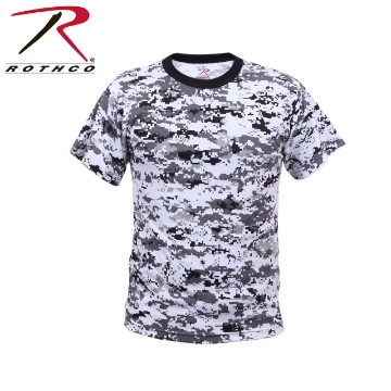 Show details for T-Shirt - Digital Camo Poly/Cotton by Rothco® Picture of T-Shirt - Digital Camo Poly/Cotton by Rothco®