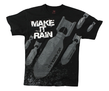 Show details for "Make it Rain" Bombs T-Shirts by Rothco® Picture of "Make it Rain" Bombs T-Shirts by Rothco®
