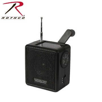 Show details for Solar/Wind Up Radio by Rothco® Picture of Solar/Wind Up Radio by Rothco®