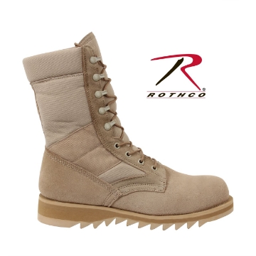 Show details for GI Type Ripple Sole Desert Tan Jungle Boots by Rothco® Picture of GI Type Ripple Sole Desert Tan Jungle Boots by Rothco®