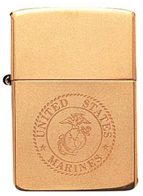Picture of USMC Engraved on Brass - Windproof Lighter by Zippo®