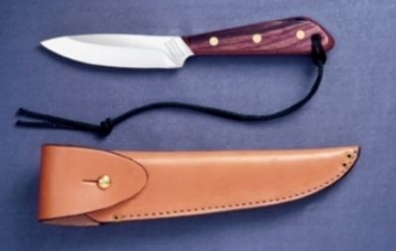 Show details for Grohmann R3SA - #3 | Rosewood | Stainless Steel | Overlap Leather Sheath Picture of Grohmann R3SA - #3 | Rosewood | Stainless Steel | Overlap Leather Sheath