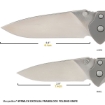 Picture of EXCELSA Large Framelock Folding Knife (D2 blade, Titanium handle)