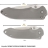 Picture of EXCELSA Large Framelock Folding Knife (D2 blade, Titanium handle)