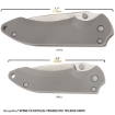 Picture of EXCELSA Small Framelock Folding Knife (D2 blade, Titanium handle)