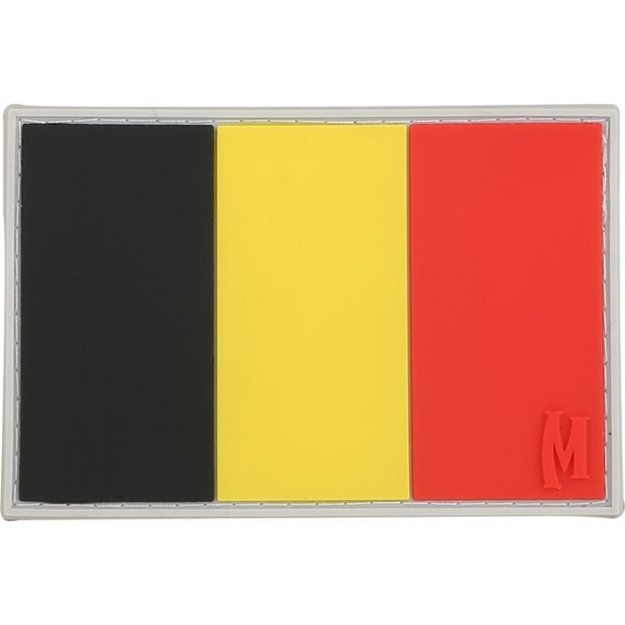 Picture of Belgium Flag PVC Patch  3" x 2" by Maxpedition®