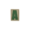 Picture of LETTER "A" PVC Patch 0.84" x 1.18" by Maxpedition®