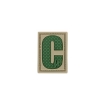 Picture of LETTER "C" PVC Patch 0.84" x 1.18" by Maxpedition®