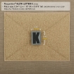 Picture of LETTER "K" PVC Patch 0.84" x 1.18" by Maxpedition®