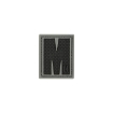 Picture of LETTER "M" PVC Patch 0.94" x 1.18" by Maxpedition®