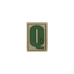 Picture of LETTER "Q" PVC Patch 0.84" x 1.18" by Maxpedition®