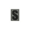 Picture of LETTER "S" PVC Patch 0.7" x 1.18" by Maxpedition®