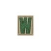 Picture of LETTER "W" PVC Patch 0.94" x 1.18" by Maxpedition®