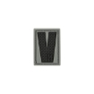 Picture of LETTER "V" PVC Patch 0.84" x 1.18" by Maxpedition®