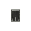 Picture of LETTER "W" PVC Patch 0.94" x 1.18" by Maxpedition®