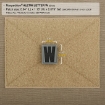 Picture of LETTER "W" PVC Patch 0.94" x 1.18" by Maxpedition®