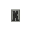 Picture of LETTER "X" PVC Patch 0.7" x 1.18" by Maxpedition®