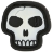 Picture of Mini Skull PVC Patch 0.875" x 0.875" by Maxpedition®