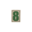 Picture of Number 8 PVC Patch 0.84" x 1.18" by Maxpedition®