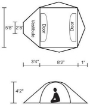 Picture of Cyclone 3 - Fiberglass Poles - Tent by Chinook®