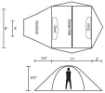 Picture of Discontinued: Cyclone Base Camp 6 (AL Poles) - Tent by Chinook®