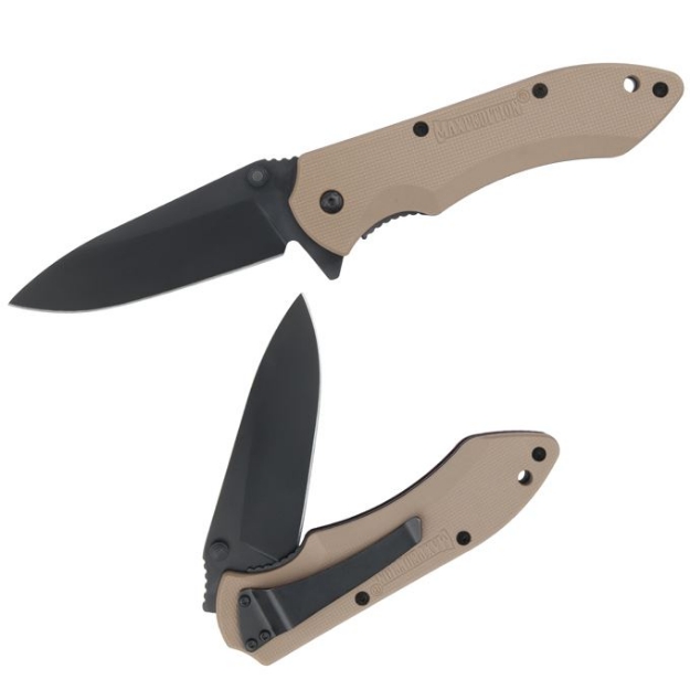 Picture of Ferox Folding Knife (Plain Blade / Khaki Handle)