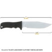 Picture of Large Short Clip Point Fixed Blade Knife (Plain Edge)