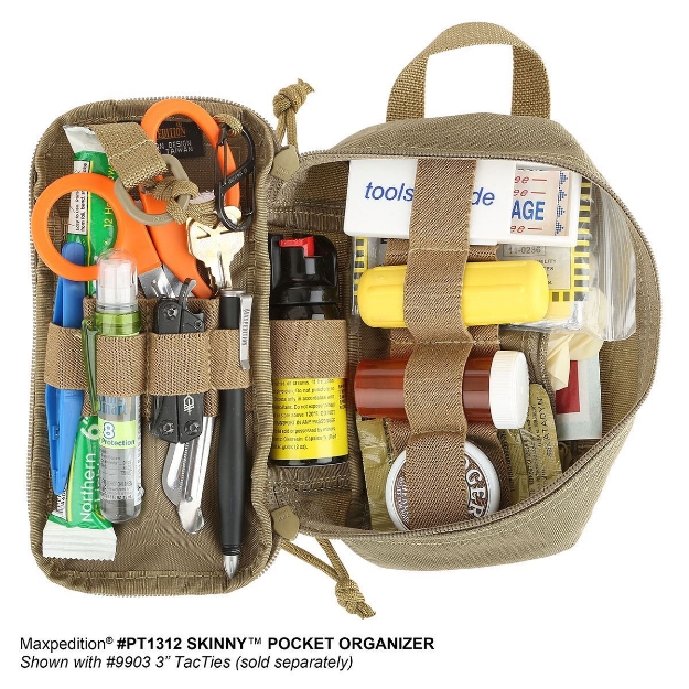 Maxpedition Beefy Pocket Organizer – Foliage Green Gear Pouch With PALS Webbing, 6.25"x8.75"x2.5"