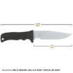 Picture of Medium Long Clip Point Fixed Blade Knife (Plain Edge)