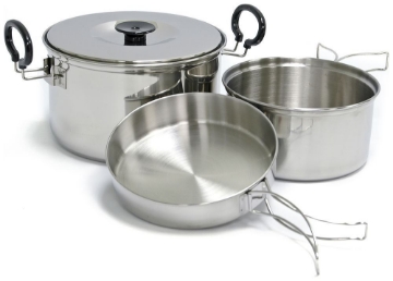 Show details for Plateau Expedition Stainless Steel Cookset by Chinook® Picture of Plateau Expedition Stainless Steel Cookset by Chinook®