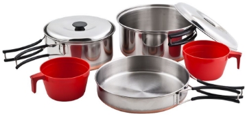 Show details for Ridgeline Stainless Steel Duo Cookset by Chinook® Picture of Ridgeline Stainless Steel Duo Cookset by Chinook®