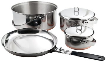 Show details for Ridgeline-Stainless Steel Camp Cookset by Chinook® Picture of Ridgeline-Stainless Steel Camp Cookset by Chinook®