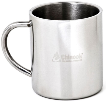Show details for 12 oz. Double Wall Stainless Steel Mug by Timberline of Chinook® Picture of 12 oz. Double Wall Stainless Steel Mug by Timberline of Chinook®