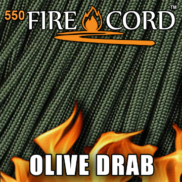 Show details for 550 FireCord - Olive Drab - 25 Feet by Live Fire Gear™ Picture of 550 FireCord - Olive Drab - 25 Feet by Live Fire Gear™