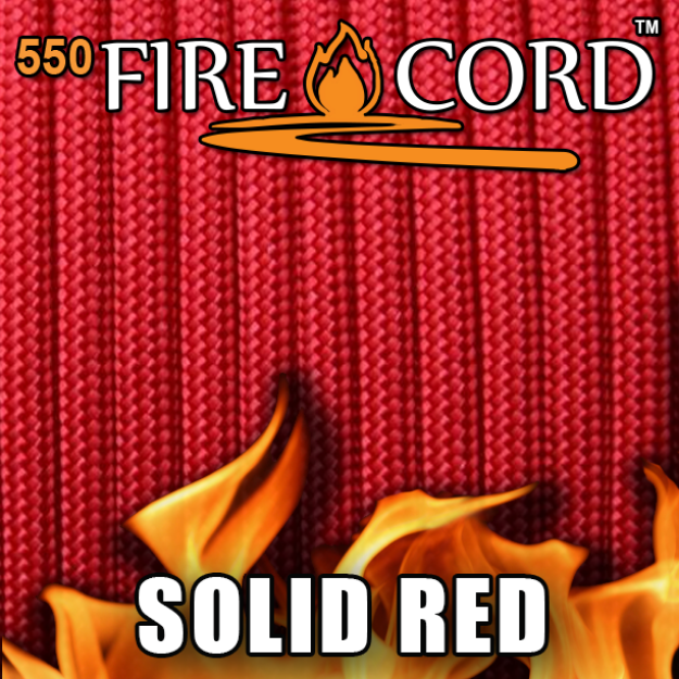 Picture of 550 FireCord - Red - 25 Feet by Live Fire Gear™