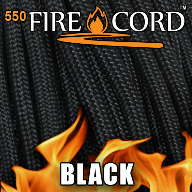 Picture of 550 FireCord - Black - 50 Feet by Live Fire Gear™