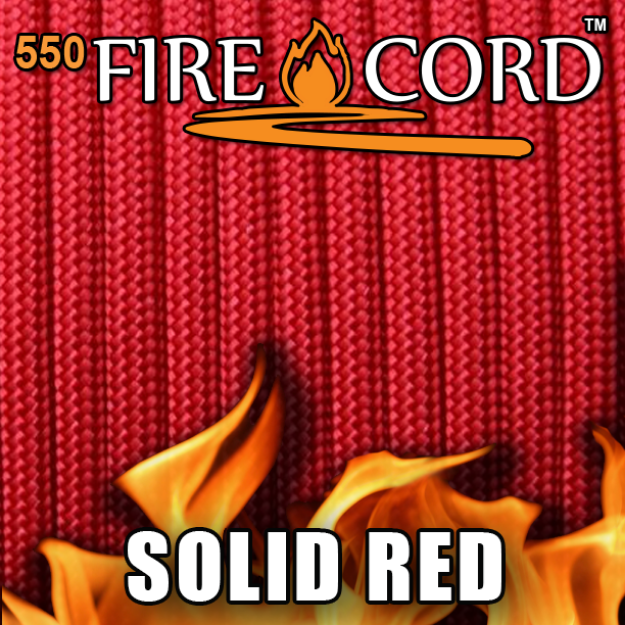 Picture of 550 FireCord - Red - 50 Feet by Live Fire Gear™