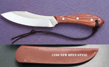 Show details for Grohmann R4SFNOS - #4 | Rosewood | Stainless Steel | Open Sheath Picture of Grohmann R4SFNOS - #4 | Rosewood | Stainless Steel | Open Sheath