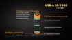 Picture of 18650 ARB-L18-3500 Rechargeable Li-ion Battery by Fenix™