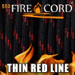 Picture of 550 FireCord - Thin Red Line - 100 Feet by Live Fire Gear™