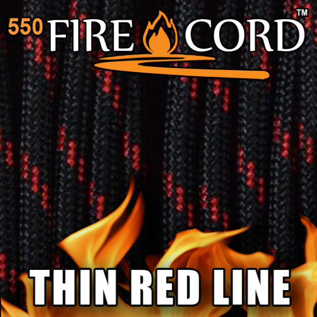 Picture of 550 FireCord - Thin Red Line - 100 Feet by Live Fire Gear™