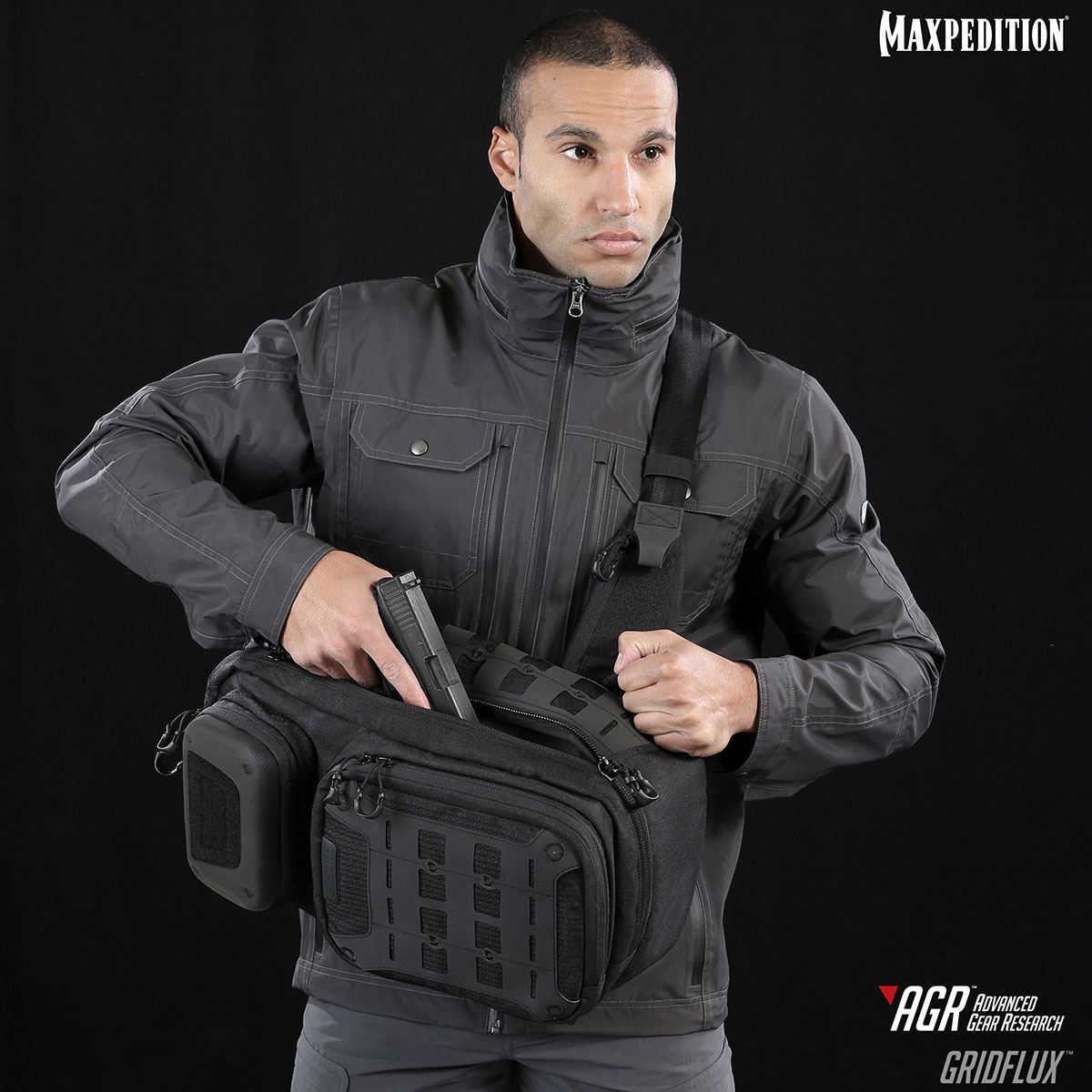 Maxpedition Gridflux™ Sling Pack – 18L Schultertasche, Wasserabweisend | Mit CCW-Fach & Organisationssystem