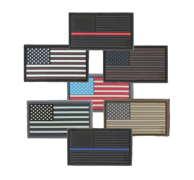 Picture of 2 x 1 American Flag 3D PVC Morale Patch by Maxpedition