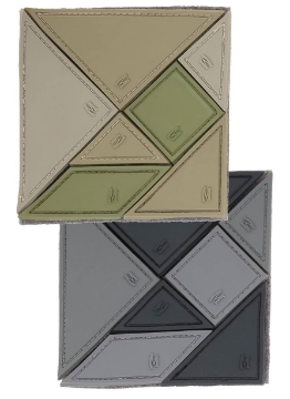 Show details for 3D PVC 3 x 3 Tangram 7-Piece Morale Patch by Maxpedition Picture of 3D PVC 3 x 3 Tangram 7-Piece Morale Patch by Maxpedition