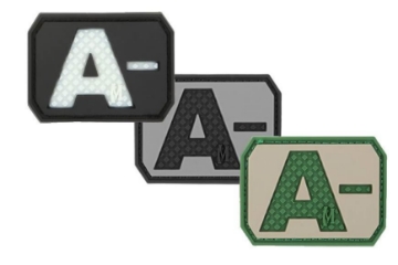 Show details for A- (Negative) Blood Type Patch  1.5" x 1.125" Picture of A- (Negative) Blood Type Patch  1.5" x 1.125"