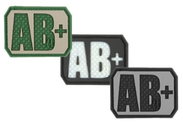 Show details for AB+ (Positive) Blood Type Patch  1.5" x 1.125" Picture of AB+ (Positive) Blood Type Patch  1.5" x 1.125"