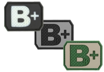 Show details for B+ (Positive) Blood Type Patch  1.5" x 1.125" Picture of B+ (Positive) Blood Type Patch  1.5" x 1.125"