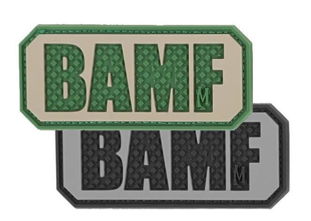 Picture of BAMF 2.25 by 1 Inch 3D PVC Morale Patch by Maxpedition®