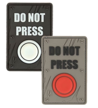 Show details for DO NOT PRESS PVC Patch 1.5" x 2.25" by Maxpedition® Picture of DO NOT PRESS PVC Patch 1.5" x 2.25" by Maxpedition®